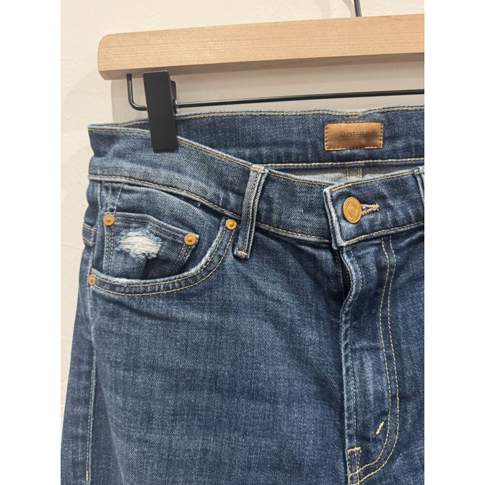 Mother Jeans THE INSIDER CROP STEP FRAY wicked Willflower Size 26 - Picture 6 of 16